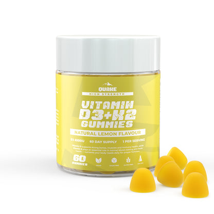 High-Strength Vitamin D3 + K2 Gummies  – Lemon Flavour