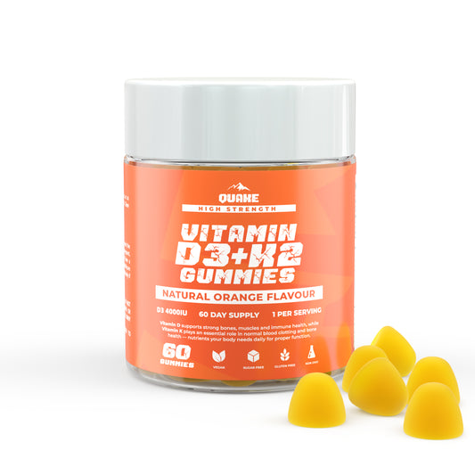 High-Strength Vitamin D3 + K2 Gummies  – Orange Flavour