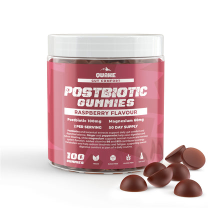 Postbiotic Gummies – Raspberry Flavour