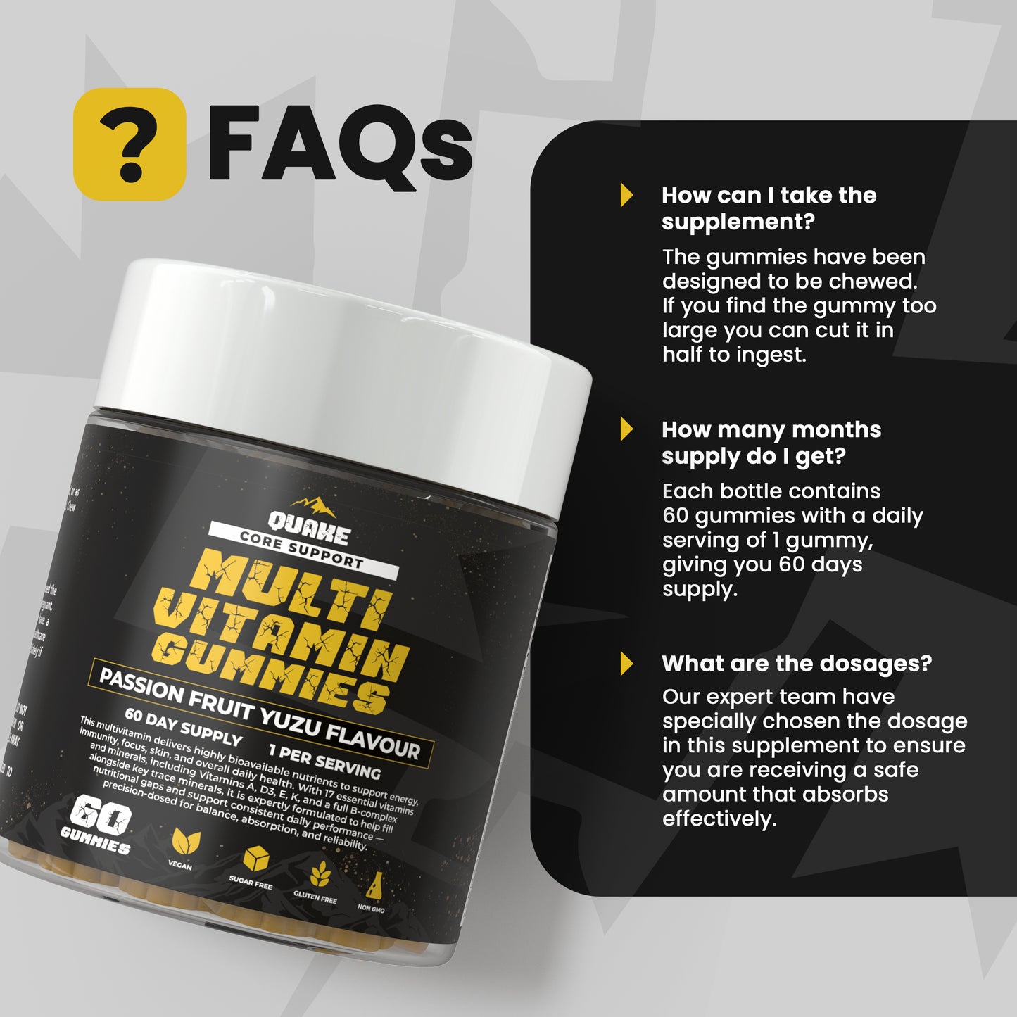 Multi Vitamin Gummies – Passion Fruit Yuzu Flavour