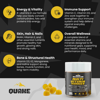 Multi Vitamin Gummies – Passion Fruit Yuzu Flavour