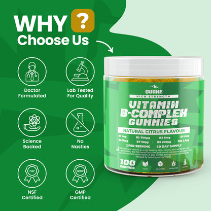 Vitamin B-Complex Gummies – Natural Citrus Flavour